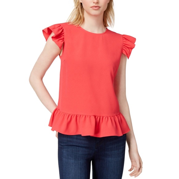 Maison Jules Tops - Maison Jules | Ruffle Flutter Sleeve Blouse